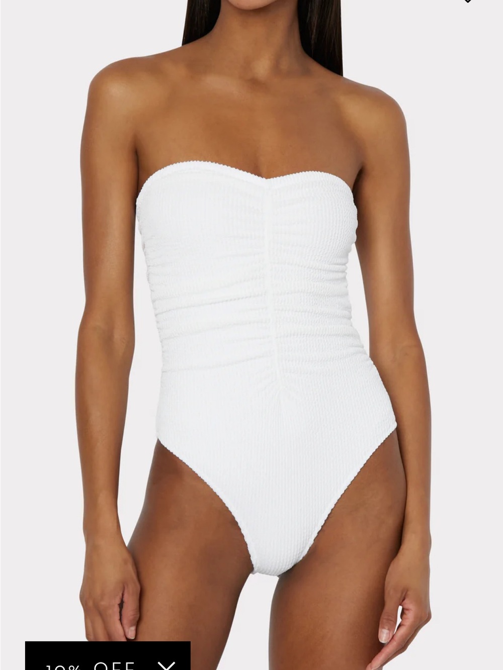 Milly Textured Ruched One Piece